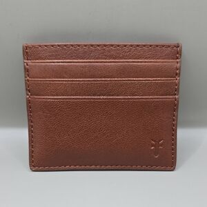 Frye Chestnut Leather Card Holder